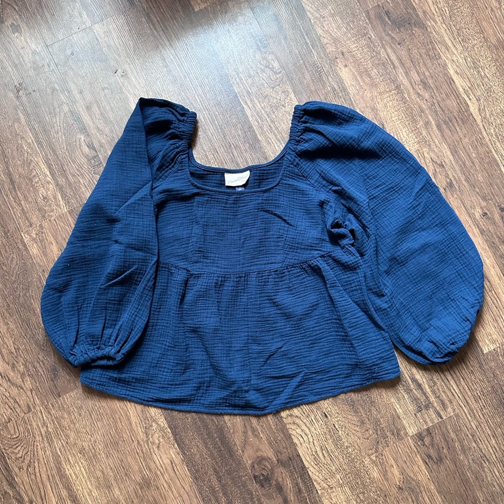 Double guaze cottage core top